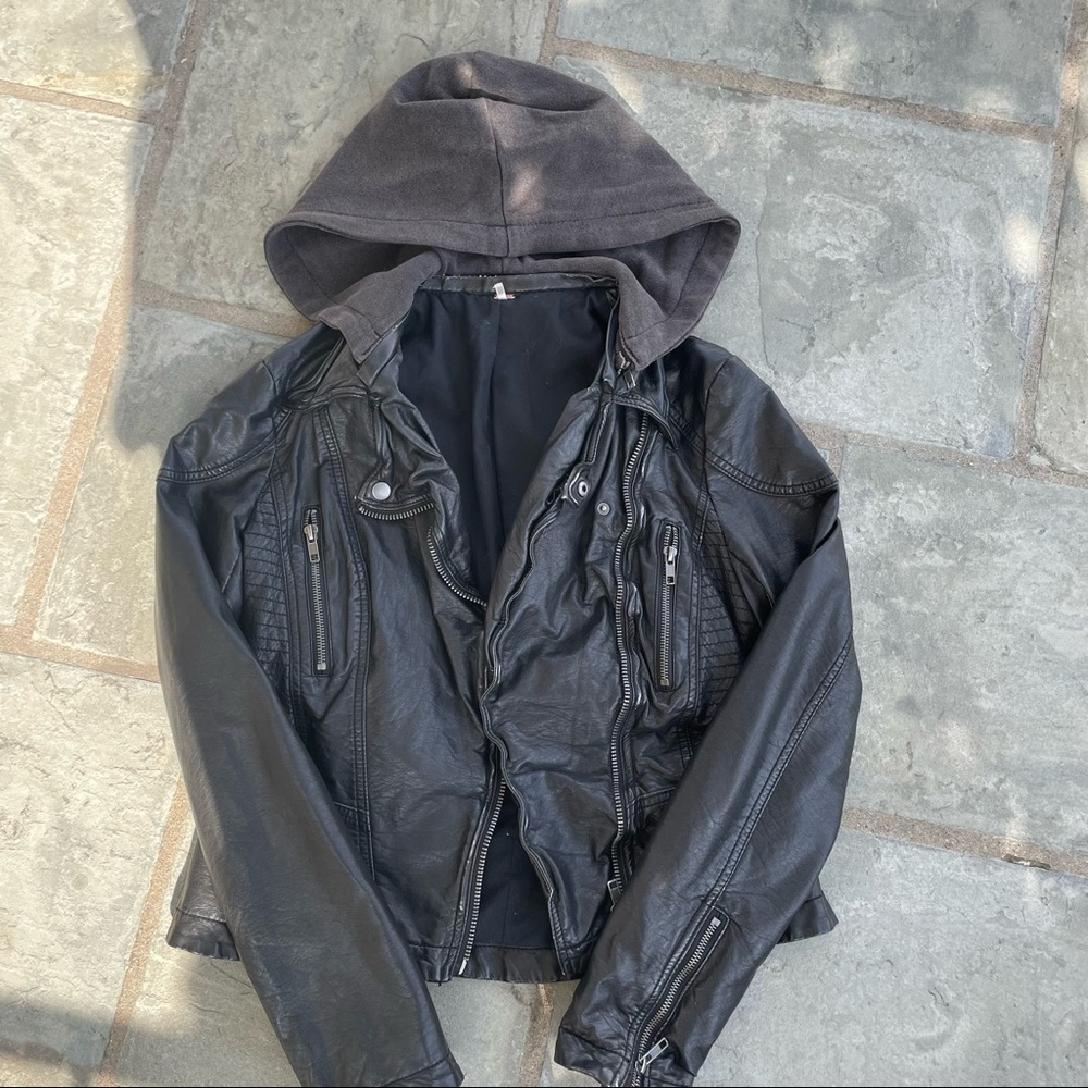 Free People Vegan Leather Jacket